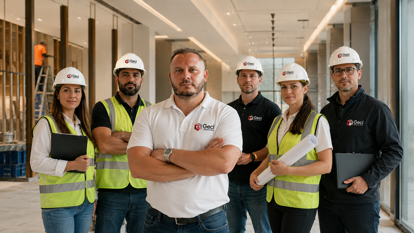 Geci Construction team on a project site